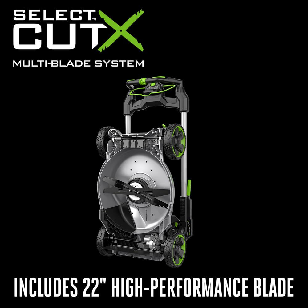 Electric Lawn Mower, Self-Propelled Cordless with 22" Aluminum Deck, Select Cut and Touch Drive, Includes 56V 10.0Ah Battery and Charger - LM2206SP
