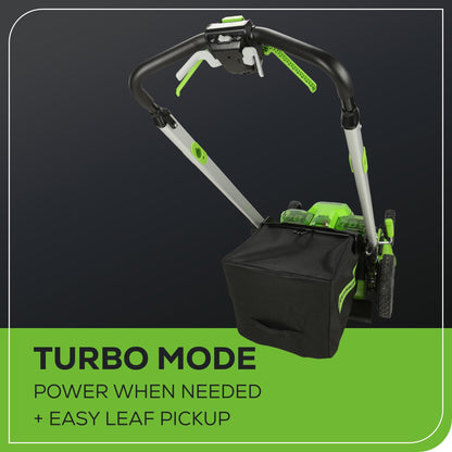 60V 25" Cordless Lawn Mower, Brushless Self-Propelled Electric Mower with 2x4.0Ah Batteries & Dual-Port Charger, 80-Min Runtime for Large Yards (Up to 1 Acre), Quiet Mower for Homeowners