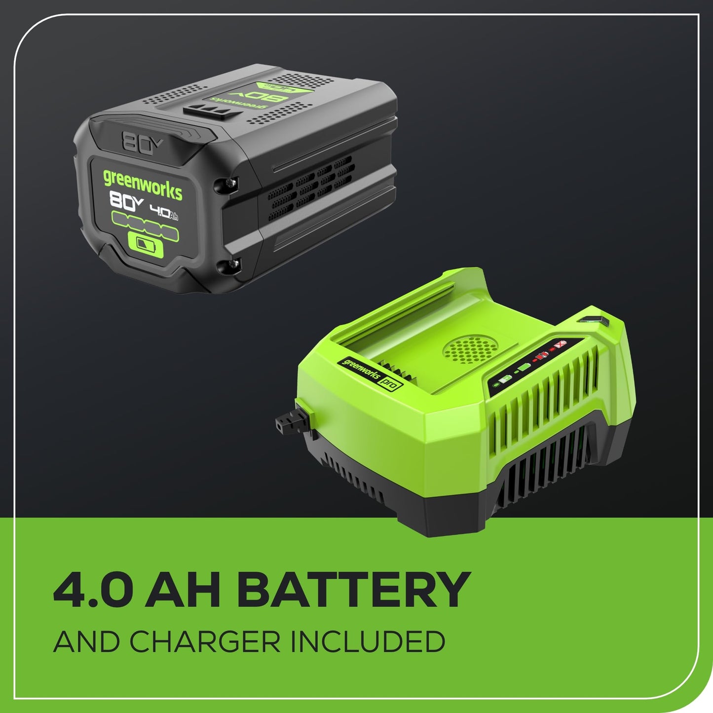 80V 21" Self-Propelled Cordless Lawn Mower – Brushless Motor, LED Lights, 4.0Ah Battery & Rapid Charger (75+ Compatible Tools)