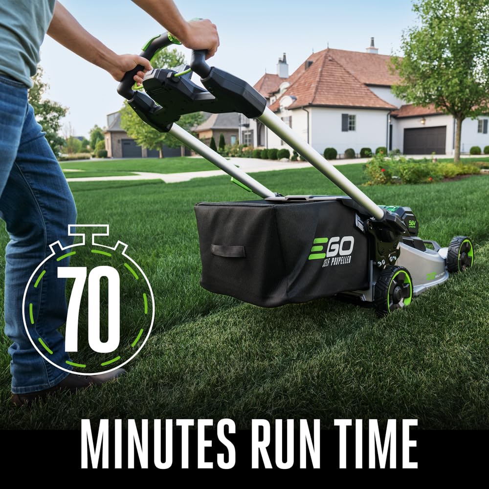 Electric Lawn Mower, Self-Propelled Cordless with 22" Aluminum Deck, Select Cut and Touch Drive, Includes 56V 10.0Ah Battery and Charger - LM2206SP