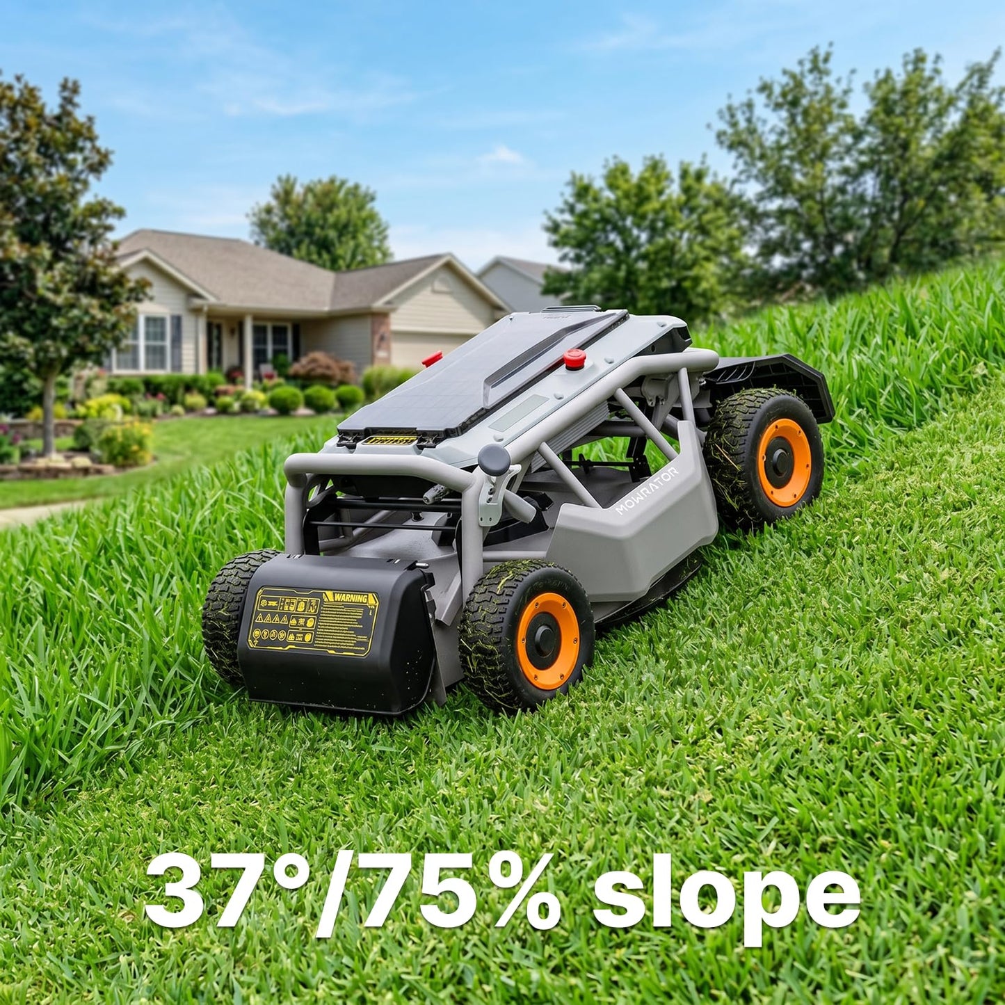 S1 4WD 18Ah Remote Control Lawn Mower, All-Season Yard Care, 75% (37°) Slope Climbing, 21" Cutting Width, 1.5–4.3" Adjustable Cutting Height, Up to 1.12 Acres