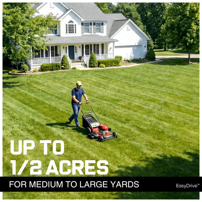 21" Self-Propelled Gas Lawn Mower | 170cc OHV Engine | Rear-Wheel Drive for Slopes | 3-in-1 Bag, Mulch & Discharge | 6 Cutting Heights | Durable Steel Deck| Rear-Wheel Drive | Medium Yard